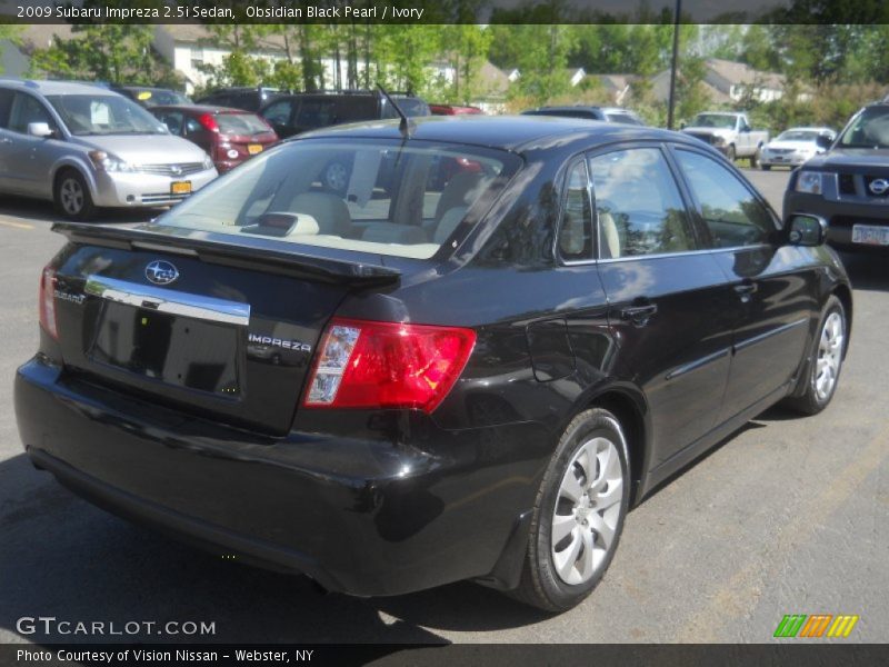 Obsidian Black Pearl / Ivory 2009 Subaru Impreza 2.5i Sedan