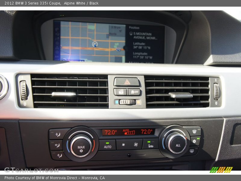 Alpine White / Black 2012 BMW 3 Series 335i Coupe