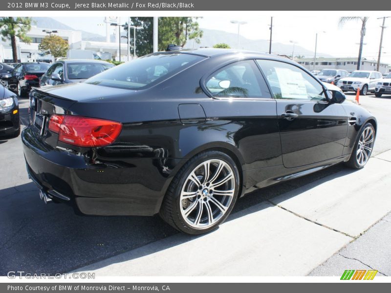 Jerez Black Metallic / Fox Red/Black/Black 2012 BMW M3 Coupe