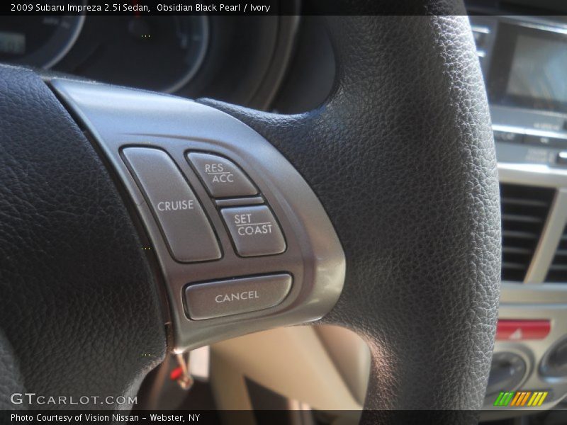 Obsidian Black Pearl / Ivory 2009 Subaru Impreza 2.5i Sedan