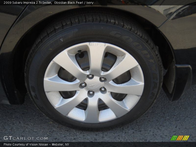 Obsidian Black Pearl / Ivory 2009 Subaru Impreza 2.5i Sedan