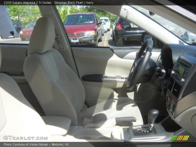 Obsidian Black Pearl / Ivory 2009 Subaru Impreza 2.5i Sedan