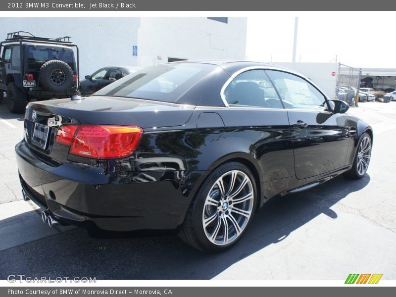 Jet Black / Black 2012 BMW M3 Convertible