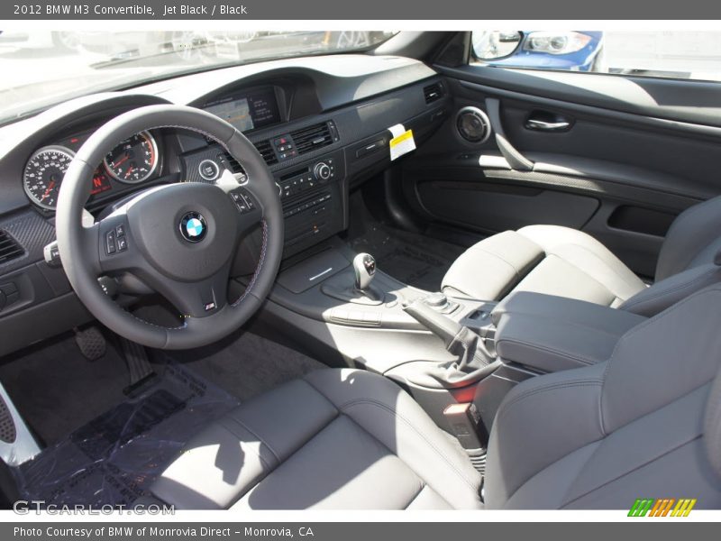 Jet Black / Black 2012 BMW M3 Convertible