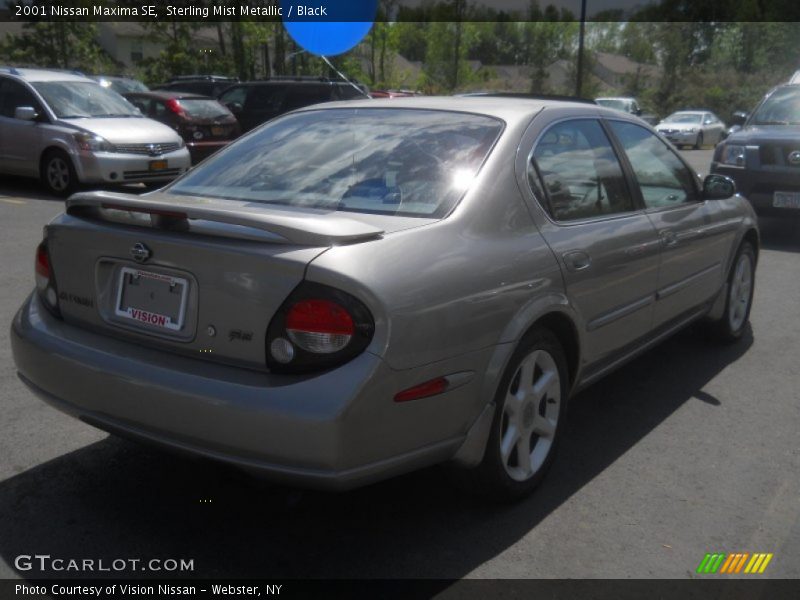 Sterling Mist Metallic / Black 2001 Nissan Maxima SE
