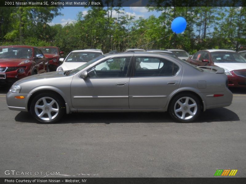 Sterling Mist Metallic / Black 2001 Nissan Maxima SE
