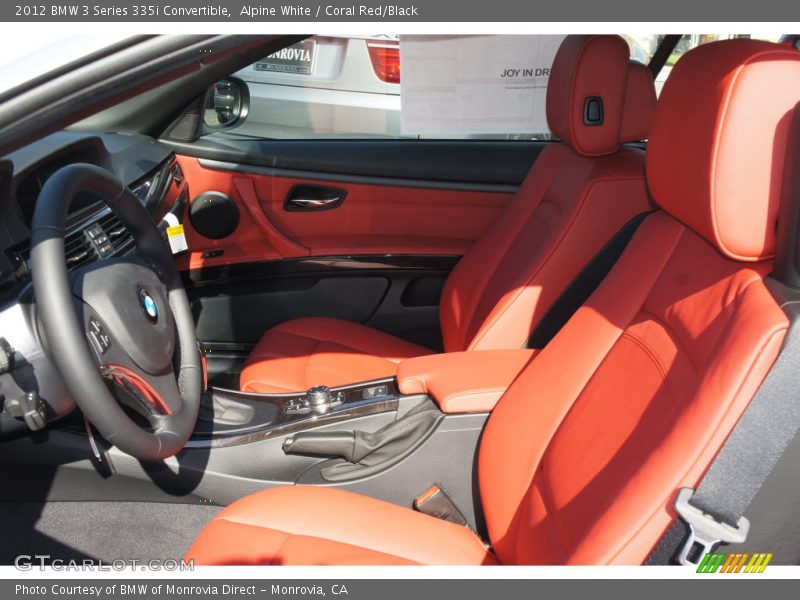 Alpine White / Coral Red/Black 2012 BMW 3 Series 335i Convertible
