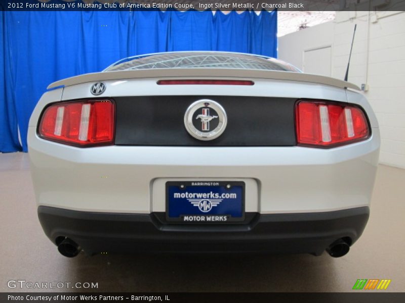 Ingot Silver Metallic / Charcoal Black 2012 Ford Mustang V6 Mustang Club of America Edition Coupe