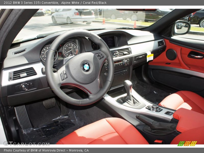 Alpine White / Coral Red/Black 2012 BMW 3 Series 335i Convertible