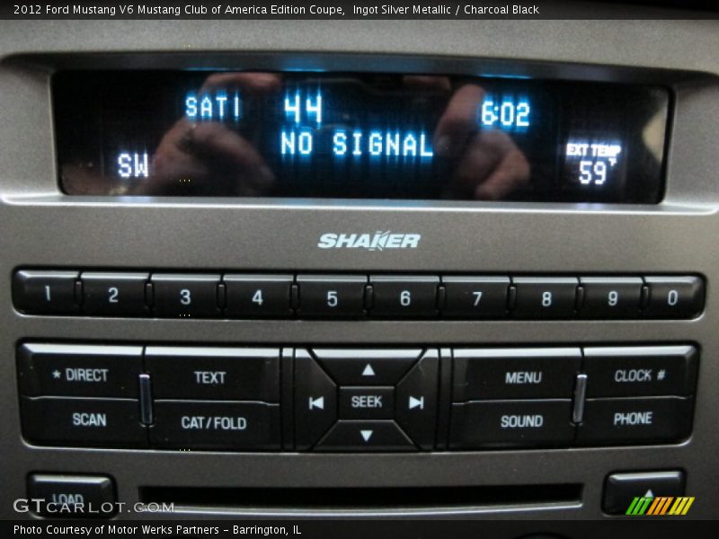 Audio System of 2012 Mustang V6 Mustang Club of America Edition Coupe