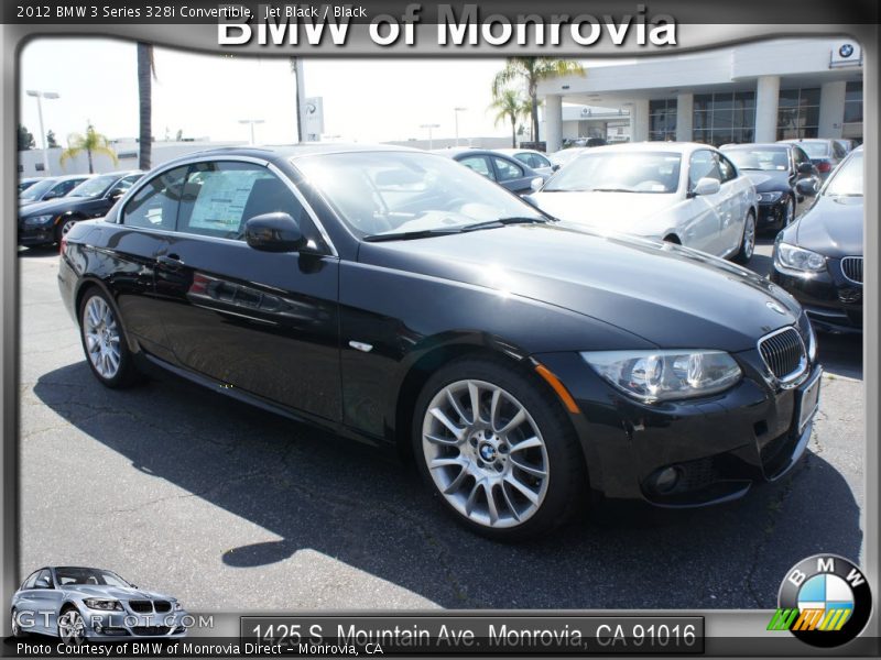 Jet Black / Black 2012 BMW 3 Series 328i Convertible