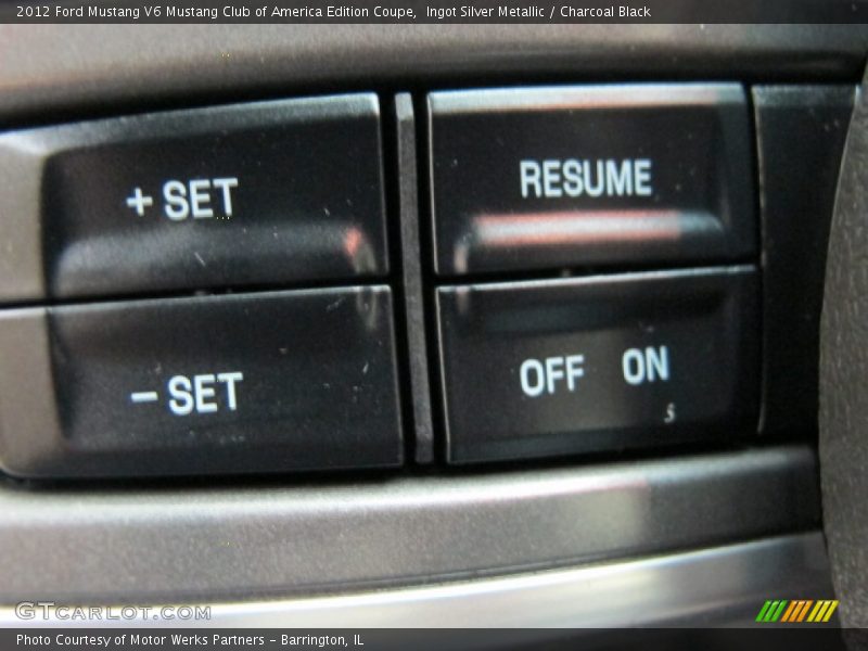 Controls of 2012 Mustang V6 Mustang Club of America Edition Coupe