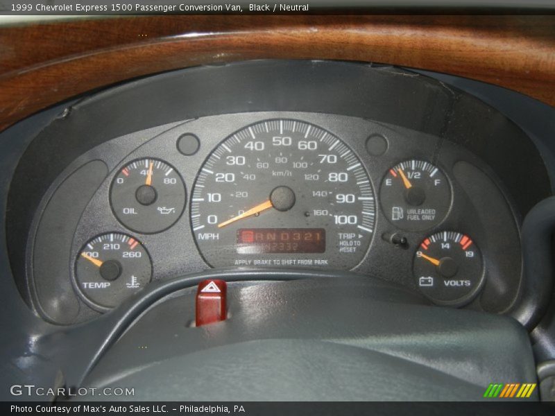  1999 Express 1500 Passenger Conversion Van 1500 Passenger Conversion Van Gauges