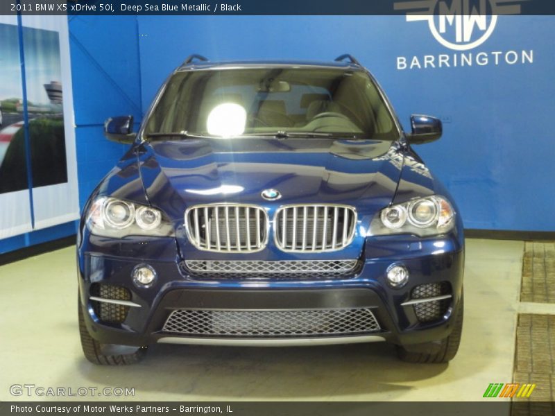 Deep Sea Blue Metallic / Black 2011 BMW X5 xDrive 50i