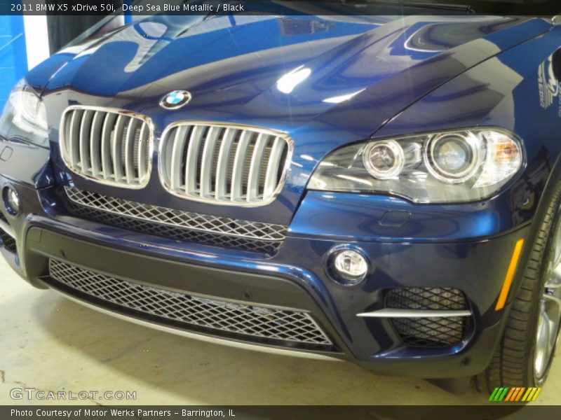 Deep Sea Blue Metallic / Black 2011 BMW X5 xDrive 50i