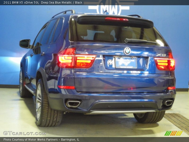 Deep Sea Blue Metallic / Black 2011 BMW X5 xDrive 50i