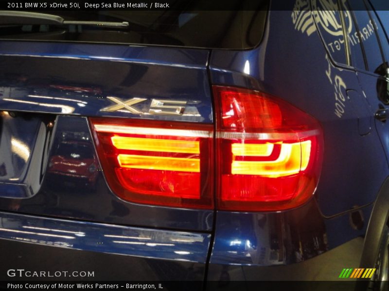 Deep Sea Blue Metallic / Black 2011 BMW X5 xDrive 50i