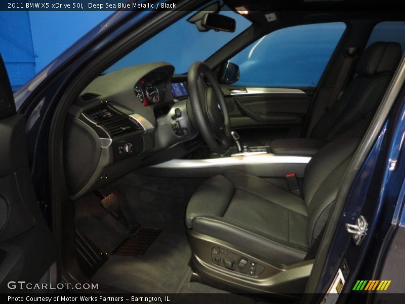 Deep Sea Blue Metallic / Black 2011 BMW X5 xDrive 50i