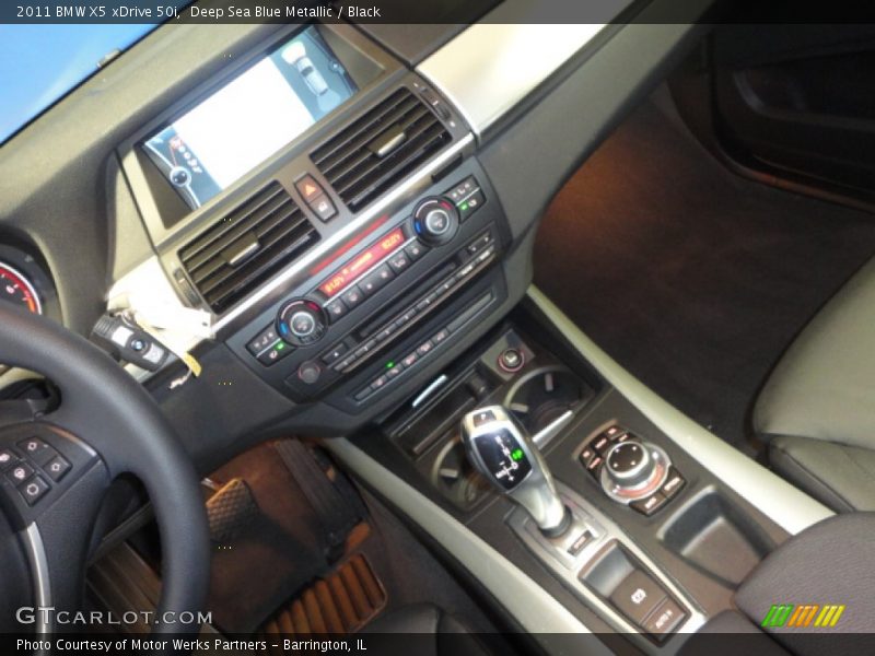 Deep Sea Blue Metallic / Black 2011 BMW X5 xDrive 50i
