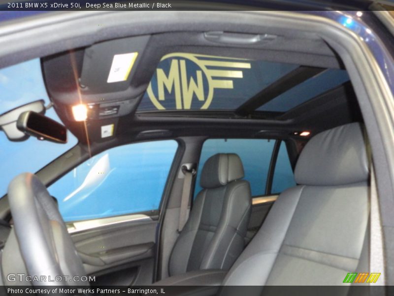 Deep Sea Blue Metallic / Black 2011 BMW X5 xDrive 50i