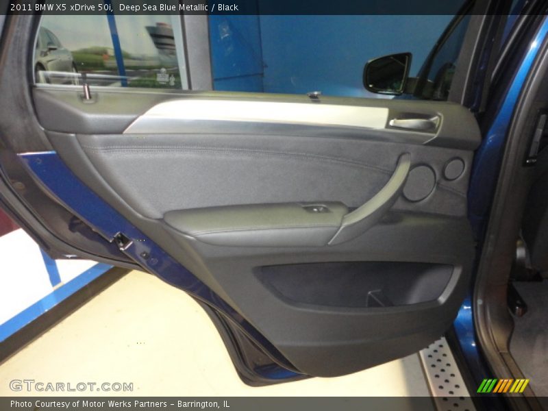 Deep Sea Blue Metallic / Black 2011 BMW X5 xDrive 50i