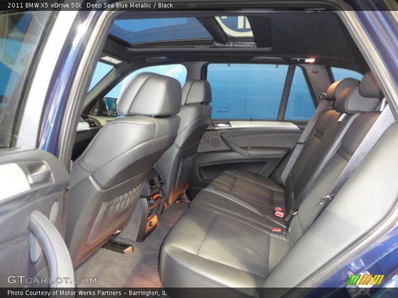 Deep Sea Blue Metallic / Black 2011 BMW X5 xDrive 50i
