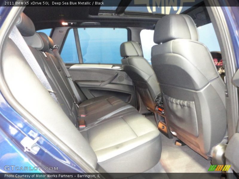Deep Sea Blue Metallic / Black 2011 BMW X5 xDrive 50i