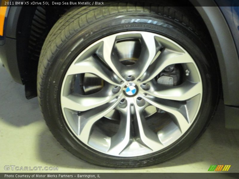 Deep Sea Blue Metallic / Black 2011 BMW X5 xDrive 50i