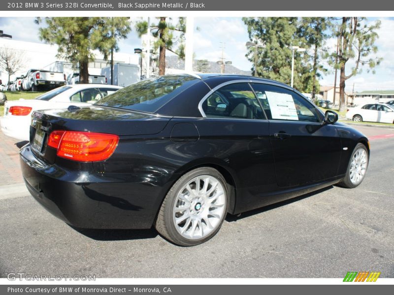 Black Sapphire Metallic / Black 2012 BMW 3 Series 328i Convertible