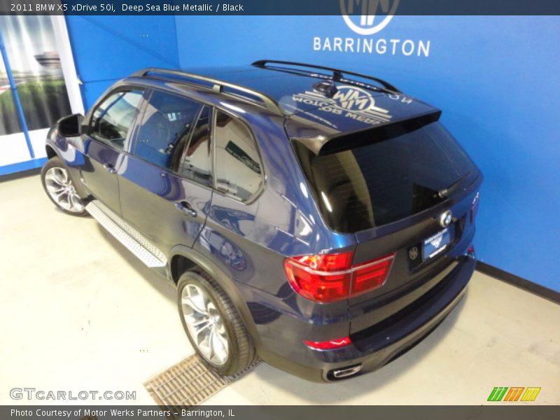 Deep Sea Blue Metallic / Black 2011 BMW X5 xDrive 50i