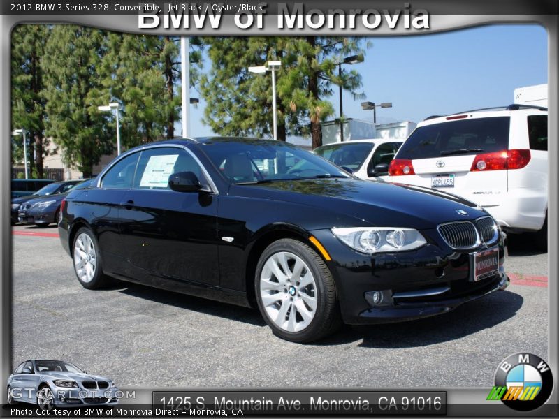 Jet Black / Oyster/Black 2012 BMW 3 Series 328i Convertible
