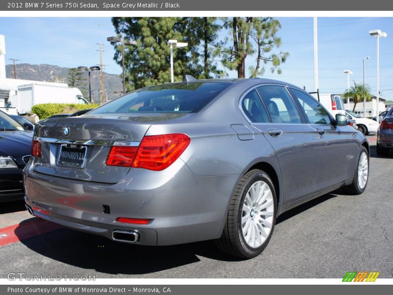 Space Grey Metallic / Black 2012 BMW 7 Series 750i Sedan