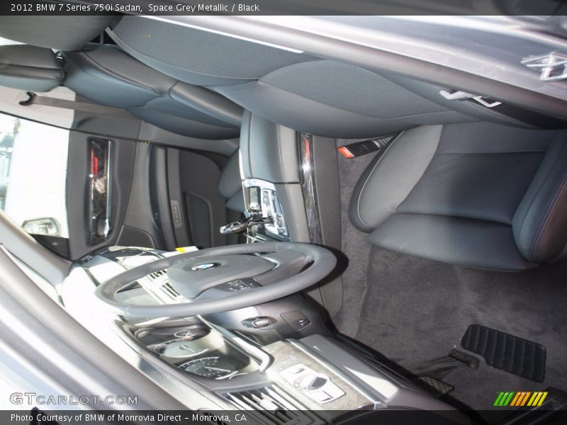 Space Grey Metallic / Black 2012 BMW 7 Series 750i Sedan