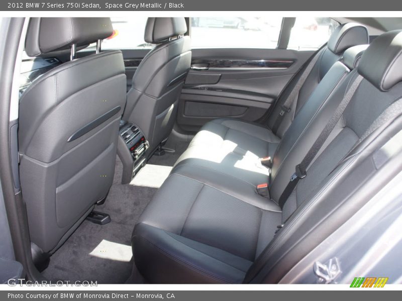 Space Grey Metallic / Black 2012 BMW 7 Series 750i Sedan