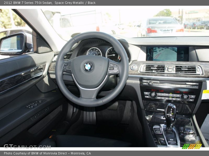 Space Grey Metallic / Black 2012 BMW 7 Series 750i Sedan