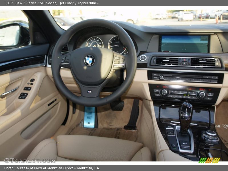 Jet Black / Oyster/Black 2012 BMW 5 Series 550i Sedan