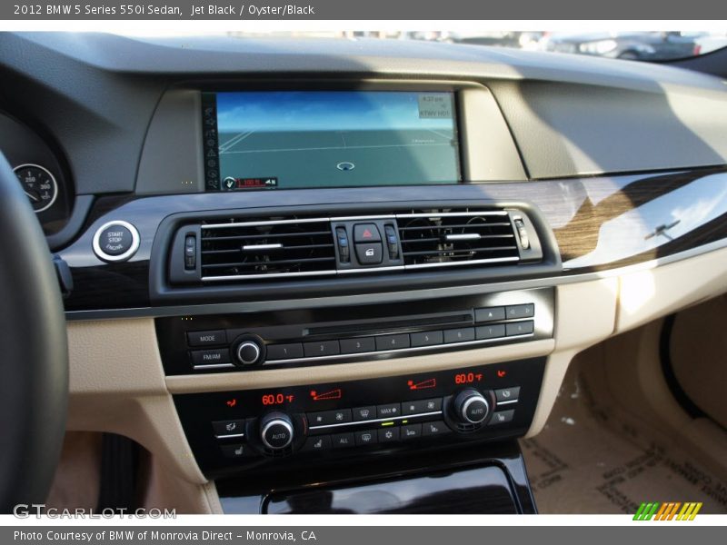Jet Black / Oyster/Black 2012 BMW 5 Series 550i Sedan