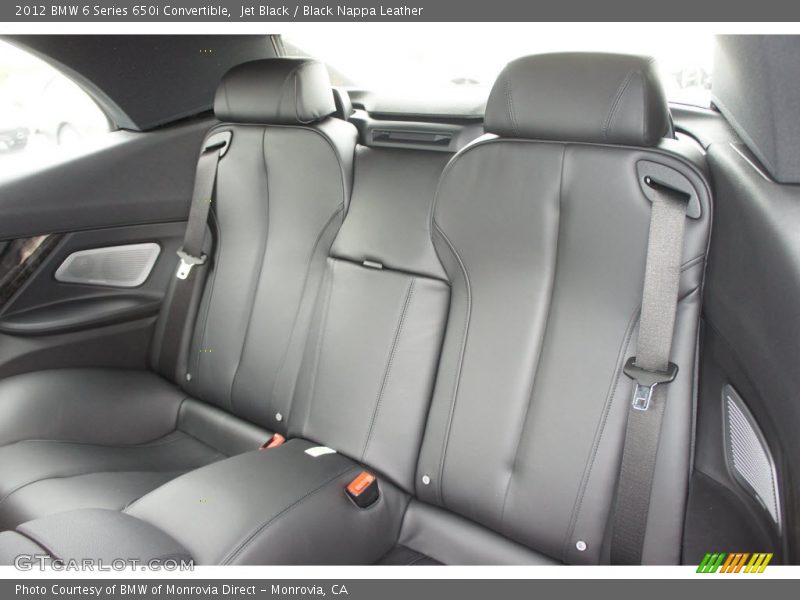 Jet Black / Black Nappa Leather 2012 BMW 6 Series 650i Convertible