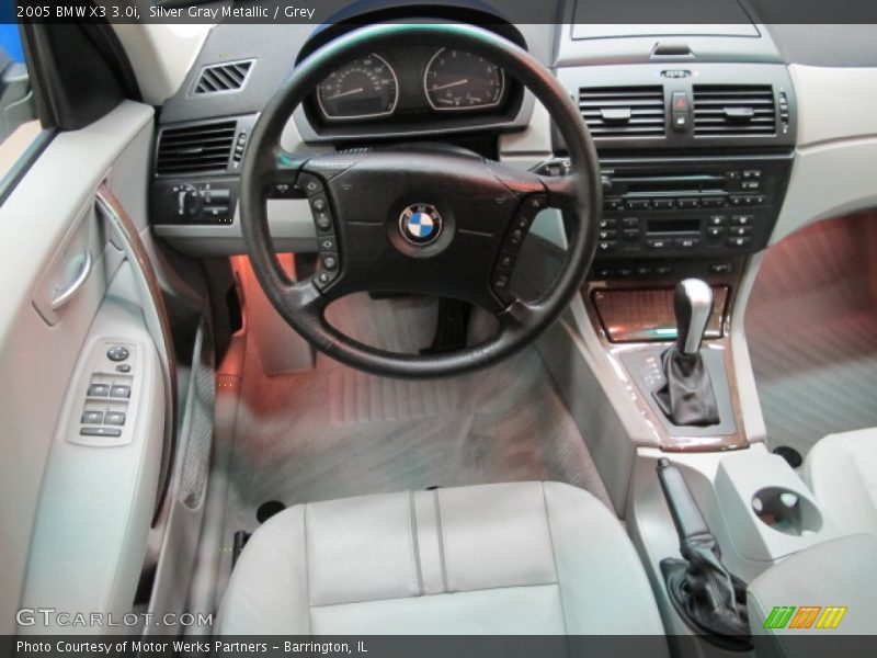 Silver Gray Metallic / Grey 2005 BMW X3 3.0i