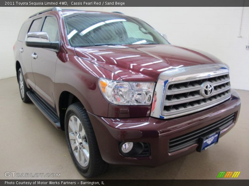 Cassis Pearl Red / Sand Beige 2011 Toyota Sequoia Limited 4WD