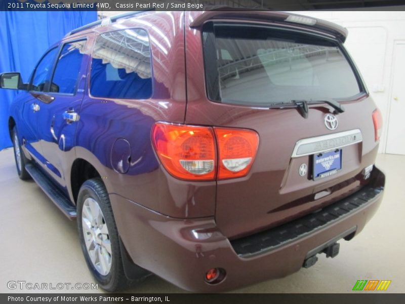 Cassis Pearl Red / Sand Beige 2011 Toyota Sequoia Limited 4WD