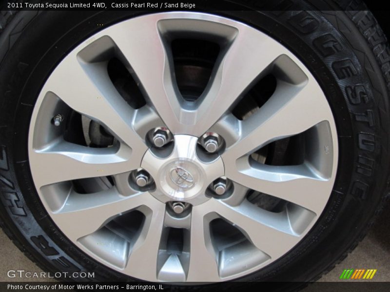 Cassis Pearl Red / Sand Beige 2011 Toyota Sequoia Limited 4WD
