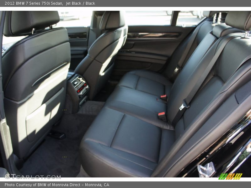 Jet Black / Black 2012 BMW 7 Series 750i Sedan