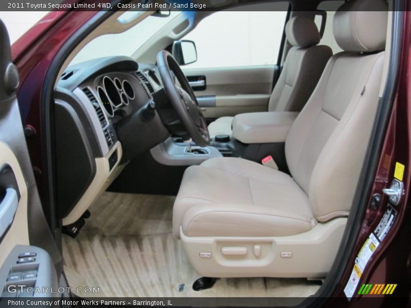 Front Seat of 2011 Sequoia Limited 4WD