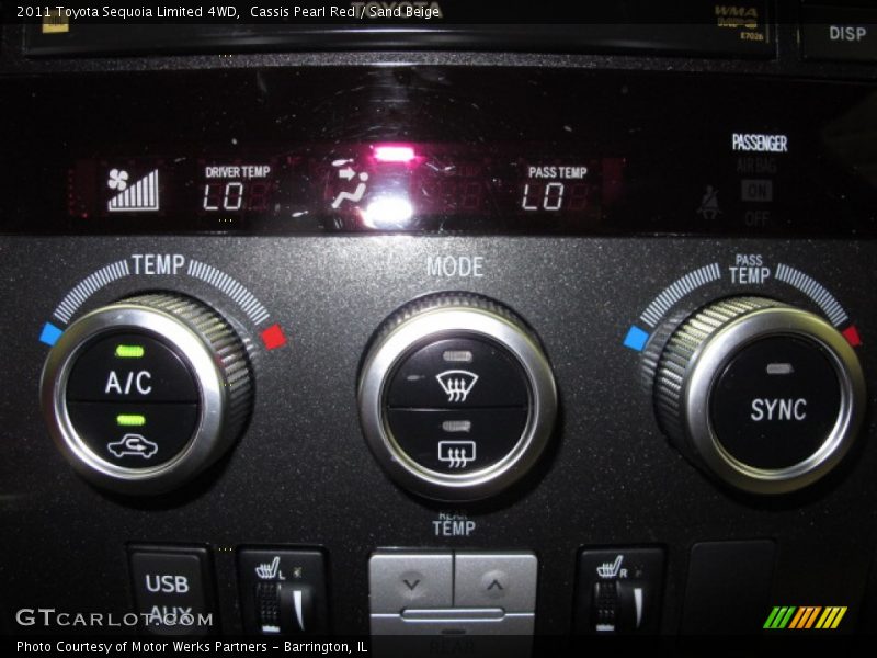 Controls of 2011 Sequoia Limited 4WD