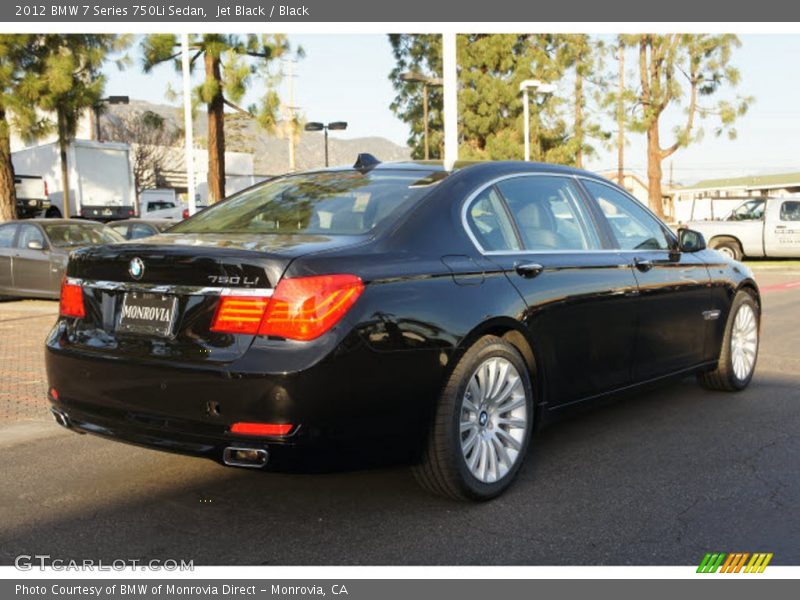 Jet Black / Black 2012 BMW 7 Series 750Li Sedan