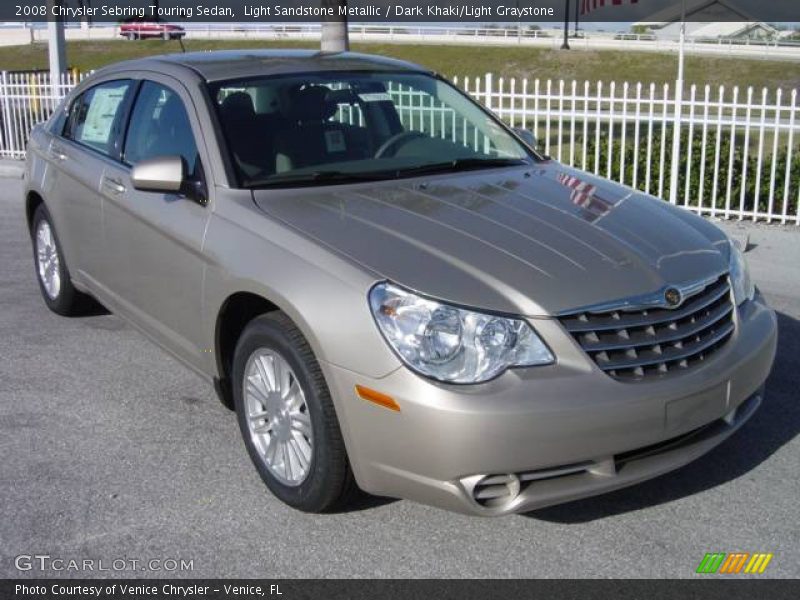 Light Sandstone Metallic / Dark Khaki/Light Graystone 2008 Chrysler Sebring Touring Sedan