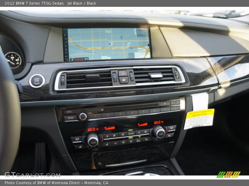Jet Black / Black 2012 BMW 7 Series 750Li Sedan