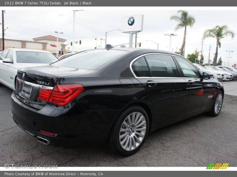 Jet Black / Black 2012 BMW 7 Series 750Li Sedan