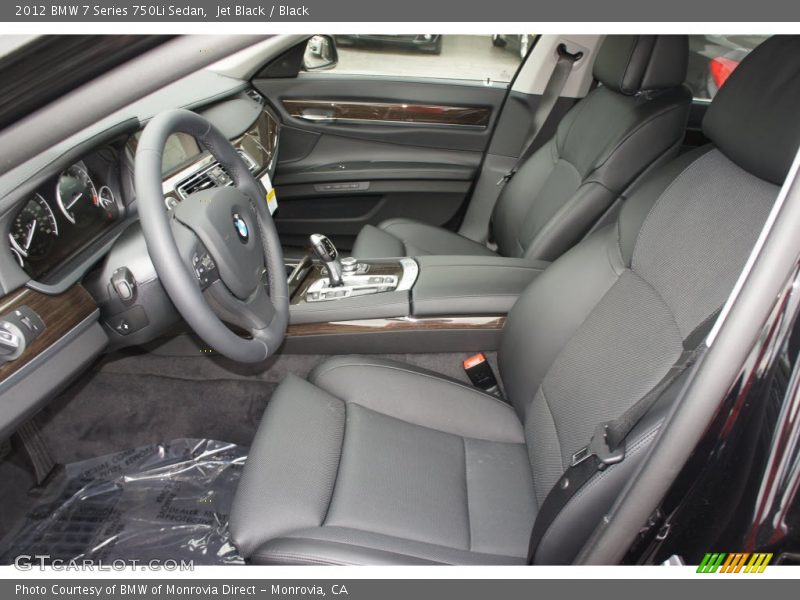 Jet Black / Black 2012 BMW 7 Series 750Li Sedan